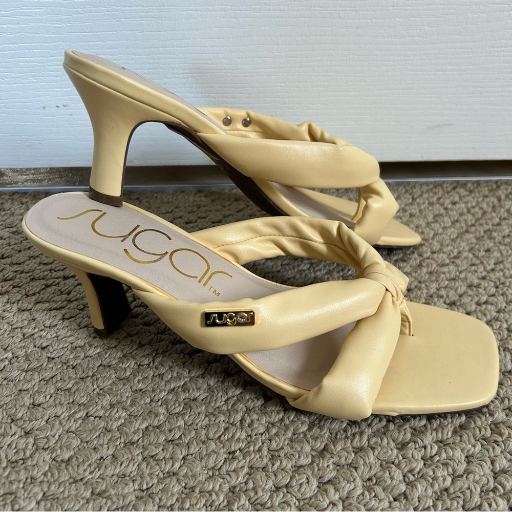 Sugar Women's Cream Heeled Sandals